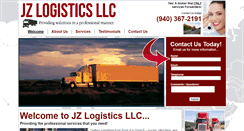 Desktop Screenshot of jzlogistics.com