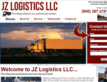 Tablet Screenshot of jzlogistics.com